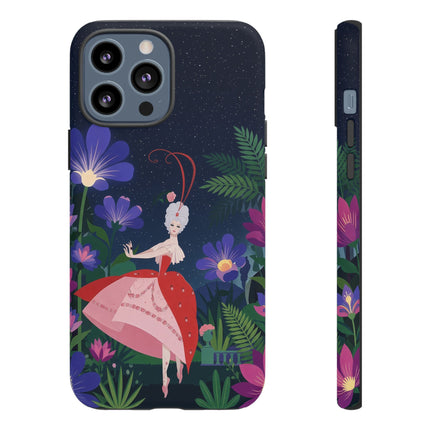 🌺✨ The Lady Of The Starlit Enchanted Garden Phone Case – Art Deco Floral Fantasy