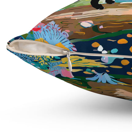 Whimsical Woodland Spun Polyester Square Pillow