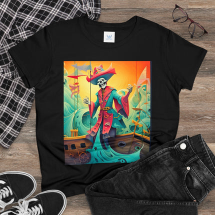 Skeleton Crew of the Misty Seas Women's Midweight Cotton Tee