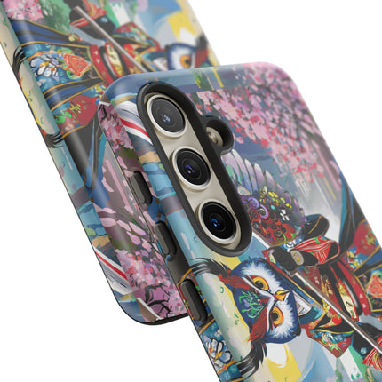 Cyberpunk Samurai Owl Phone Cases