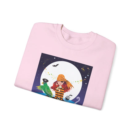 Moonlit Pirate Halloween Unisex Heavy Blend™ Crewneck Sweatshirt