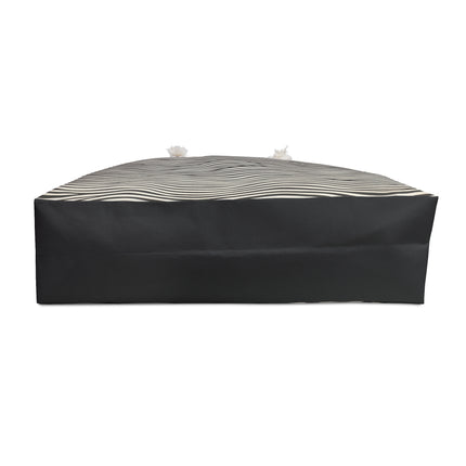Wave Pattern on White Weekender Bag
