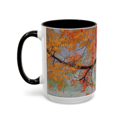 Autumn leaves by Edward Okuń Colorful Mugs (11oz, 15oz)