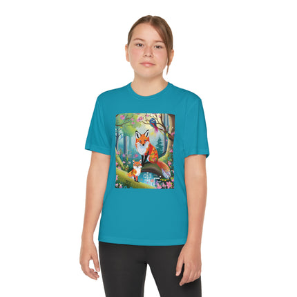 Mischievous Fox Youth Competitor Tee – Forest Fun & Whimsical Adventure