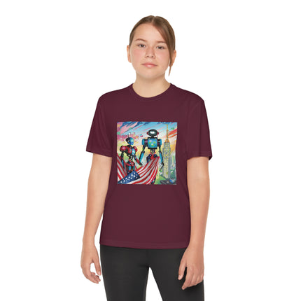 High Fashion Cyberpunk CIA Robots Youth Competitor Tee