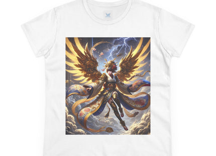 Valkyrie Descending Through Storm Women's Midweight Cotton Tee