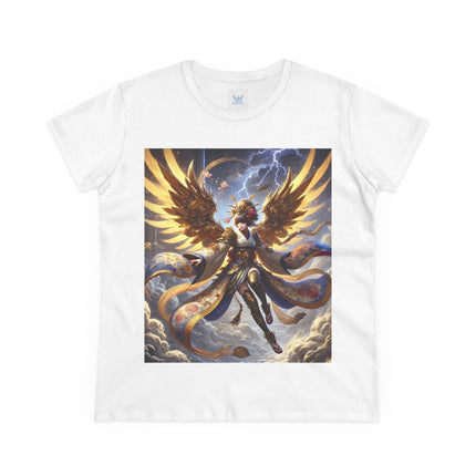 Valkyrie Descending Through Storm Cotton Tee