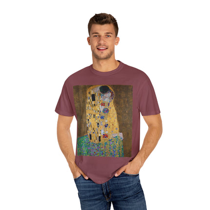 The Kiss by Gustav Klimt Unisex Garment-Dyed T-shirt