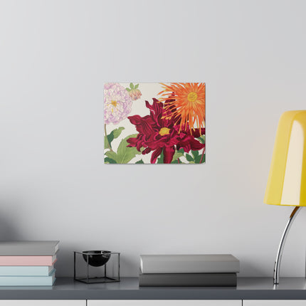 Radiant Dahlias by Tanigami Kônan – Japanese Botanical Splendor