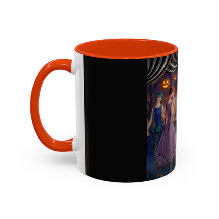 🏹🎃 Cupid's Arrow At Pumpkin Moon Manor Colorful Mug – Romantic Halloween Charm