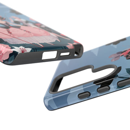 🌹🎭 The Rose Masquerade Promenade Phone Case – Art Deco Floral Elegance