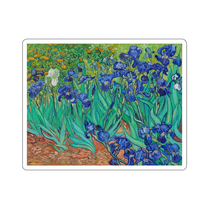 Irises by Vincent Van Gogh Kiss-Cut Stickers (4 Sizes)