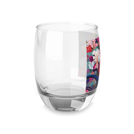 Ethereal Irises Whiskey Glass