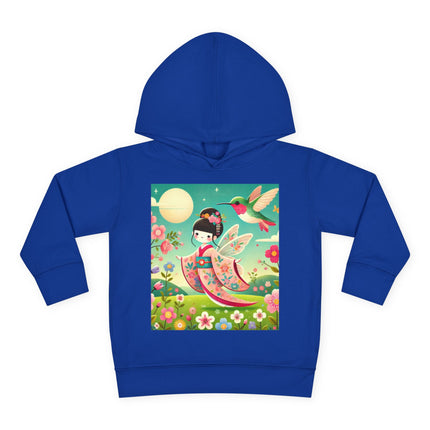 Geisha Fairy and the Hummingbird Blossom Toddler Pullover Fleece Hoodie