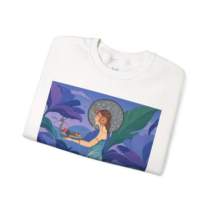 🦋🌿 The Butterfly Garden Offering Crewneck Sweatshirt – Art Deco Botanical Fantasy
