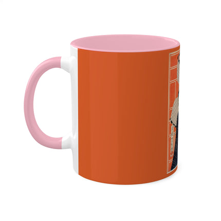 The Actor Kawarasaki Gonjūrō for a Fire Troupe by Tsukioka Yoshitoshi Colorful Mugs, 11oz