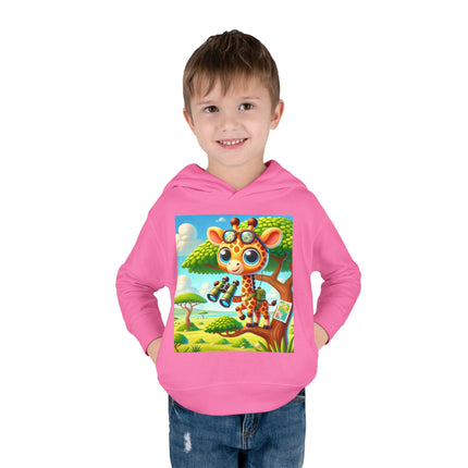 Giraffe Lookout Toddler Pullover Fleece Hoodie