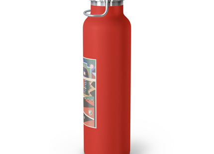Collection decors et couleurs Pl.03 by Georges Valmiers Copper Vacuum Insulated Bottle, 22oz