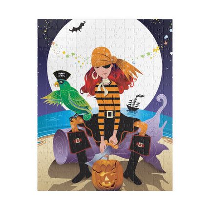 Moonlit Pirate Halloween Puzzle (110, 252, 520, 1014-piece)