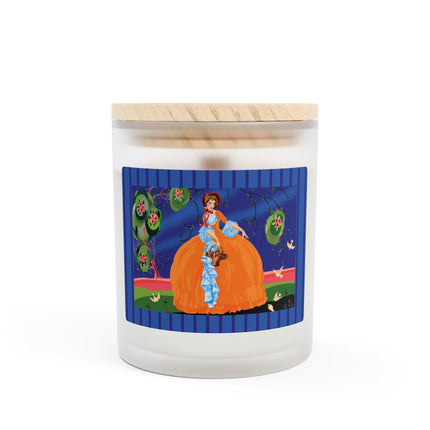 Spring Whispers Frosted Glass Candle, 11oz