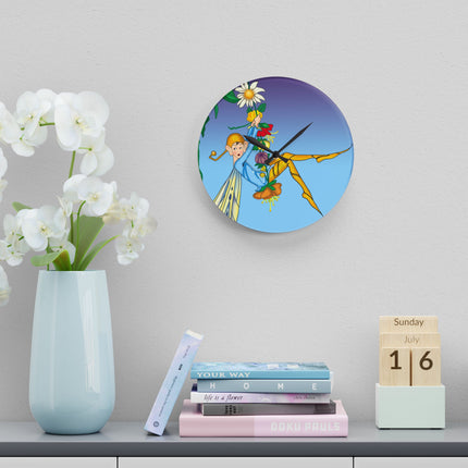 A Fairy's Delight Acrylic Wall Clock