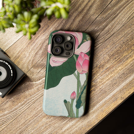 Blooming Lotus Flowers by Ohara Koson Phone Cases