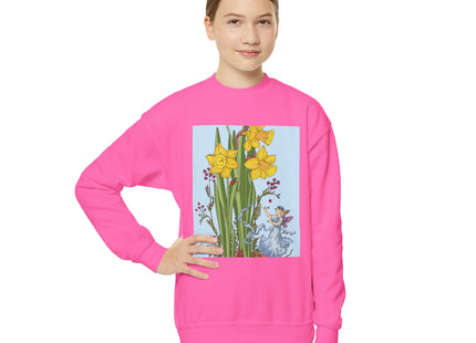 Daffodil Fairy Youth Crewneck Sweatshirt