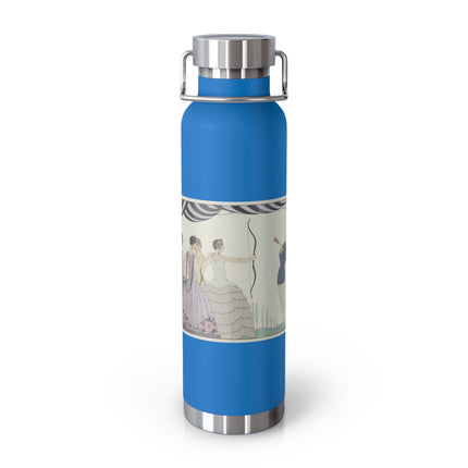 Visez au coeur, belles dames! by George Barbier Copper Vacuum Insulated Bottle, 22oz