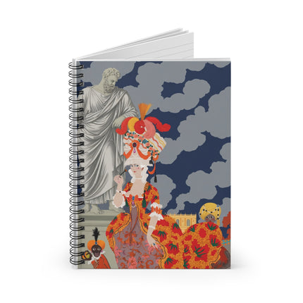 Rococo Grandeur Spiral Notebook – Opulent Courtly Elegance