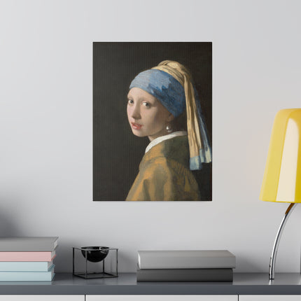 Girl with a Pearl Earring by Johannes Vermeer Matte Canvas, Stretched, 0.75"