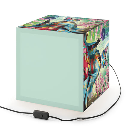 Cyberpunk Geisha Light Cube Lamp