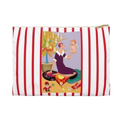 Art Deco Christmas Accessory Pouch