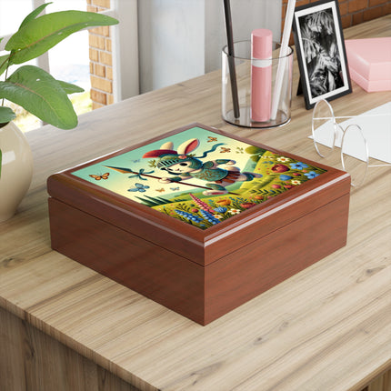 Rabbit Gladiator Jewelry Box