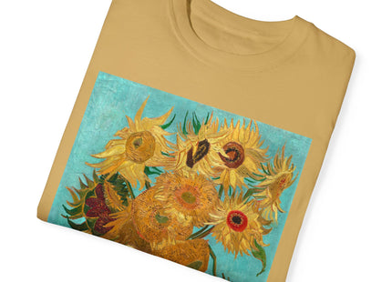 Vase with Twelve Sunflowers by Vincent van Gogh Unisex Garment-Dyed T-shirt