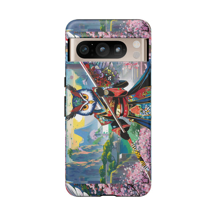Cyberpunk Samurai Owl Phone Cases