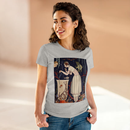 L'Etourdissant Petit Poisson (The Dazzling Little Fish) by George Barbier Women's Midweight Cotton Tee