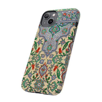 Arabic Art Pattern, Plate by Emile Prisse d’Avennes Phone Cases