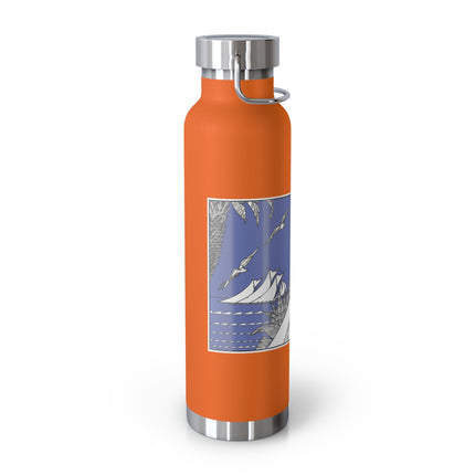 Coastal Elegance Copper Vacuum Insulated Bottle, 22oz