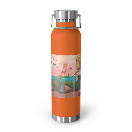 Mermaid with Parasol and Cupid by George Barbier Copper Vacuum Insulated Bottle, 22oz