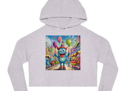 Monster Parade Madness Women’s Cropped Hooded Sweatshirt