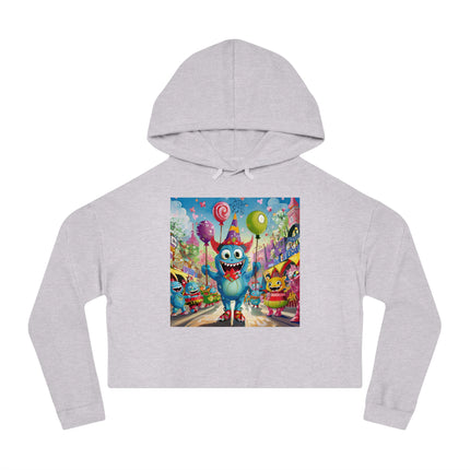 Monster Parade Madness Women’s Cropped Hooded Sweatshirt