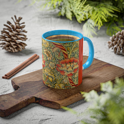 Chintz the Wandle Design by William Morris Colorful Mugs, 11oz