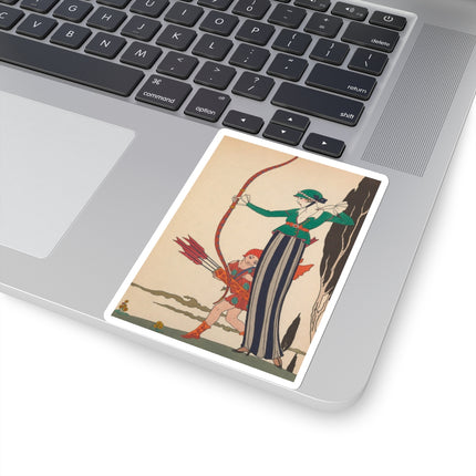 L'Arc Rouge by George Barbier Kiss-Cut Stickers (4 Sizes)