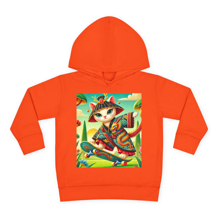 Dragon Dance on Wheels Toddler Pullover Fleece Hoodie
