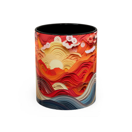 Vibrant Sunrise Sky Colorful Mugs (11oz, 15oz)