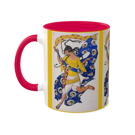 The Butterfly (Costume Design for Anna Pavlova) by Leon Bakst Colorful Mugs, 11oz