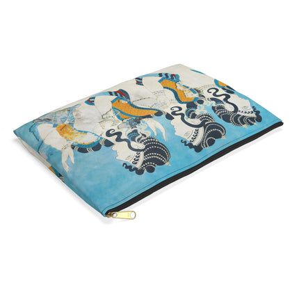 Reproduction of Ladies in Blue Accessory Pouch – Emile Gilliéron Minoan Fresco Design