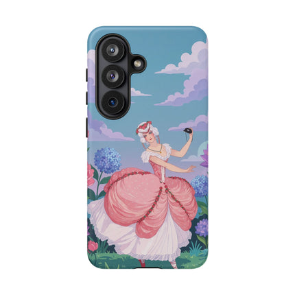 🎭🌸 The Lady Of The Secret Masquerade Phone Case – Art Deco Garden Fantasy