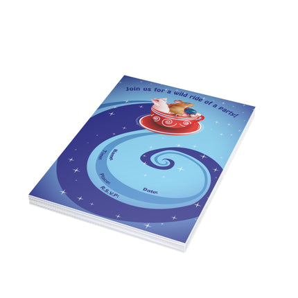 Wild Ride Party Invitation! Bundles of 10, 30, 50 Pieces Available (envelopes included)