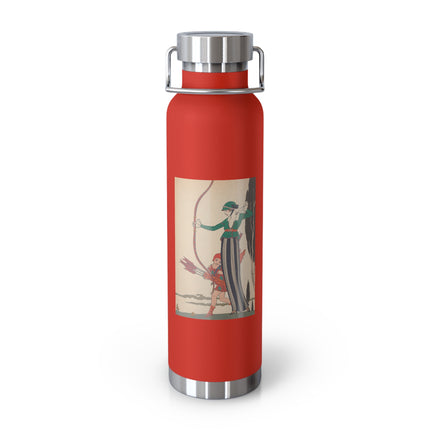 L'Arc Rouge by George Barbier Copper Vacuum Insulated Bottle, 22oz